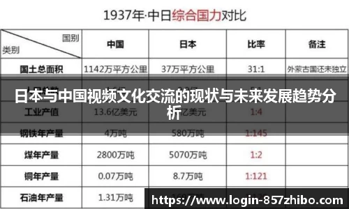 日本与中国视频文化交流的现状与未来发展趋势分析